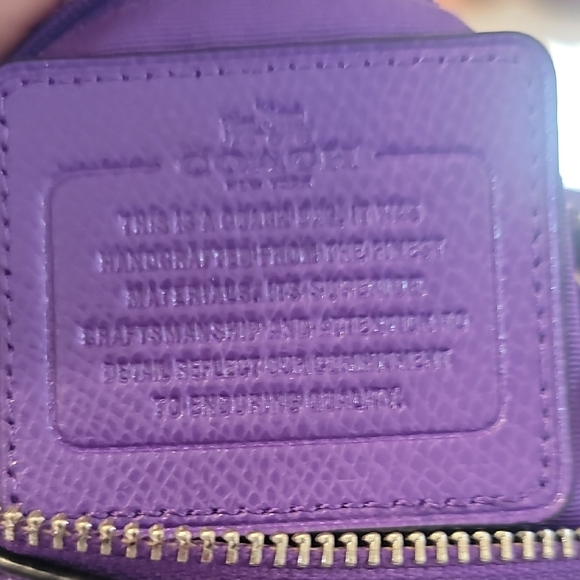 Coach Vibrant Purple Leather Satchel - Picture 5 of 16